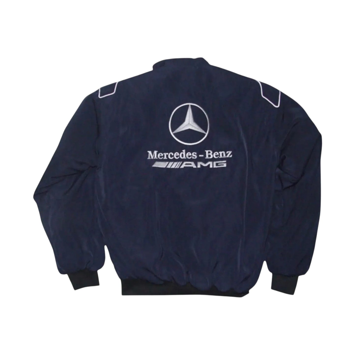 Mercedes AMG F1 Vintage Racing Jacket Dark Blue | DASH RACEGEAR