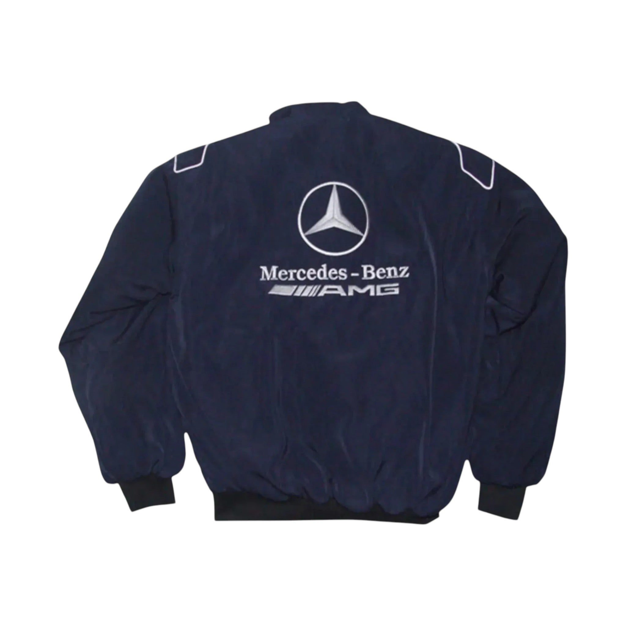 Mercedes AMG F1 Vintage Racing Jacket Dark Blue | DASH RACEGEAR