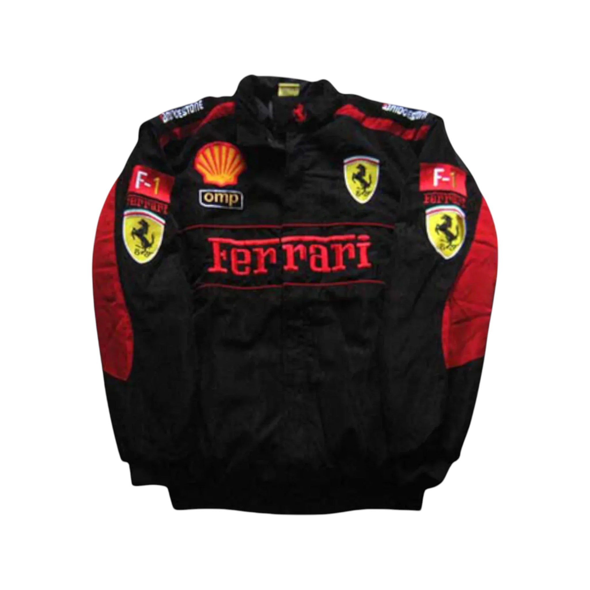 Ferrari F1 Team Vintage Racing Jacket Black Edition | DASH RACEGEAR
