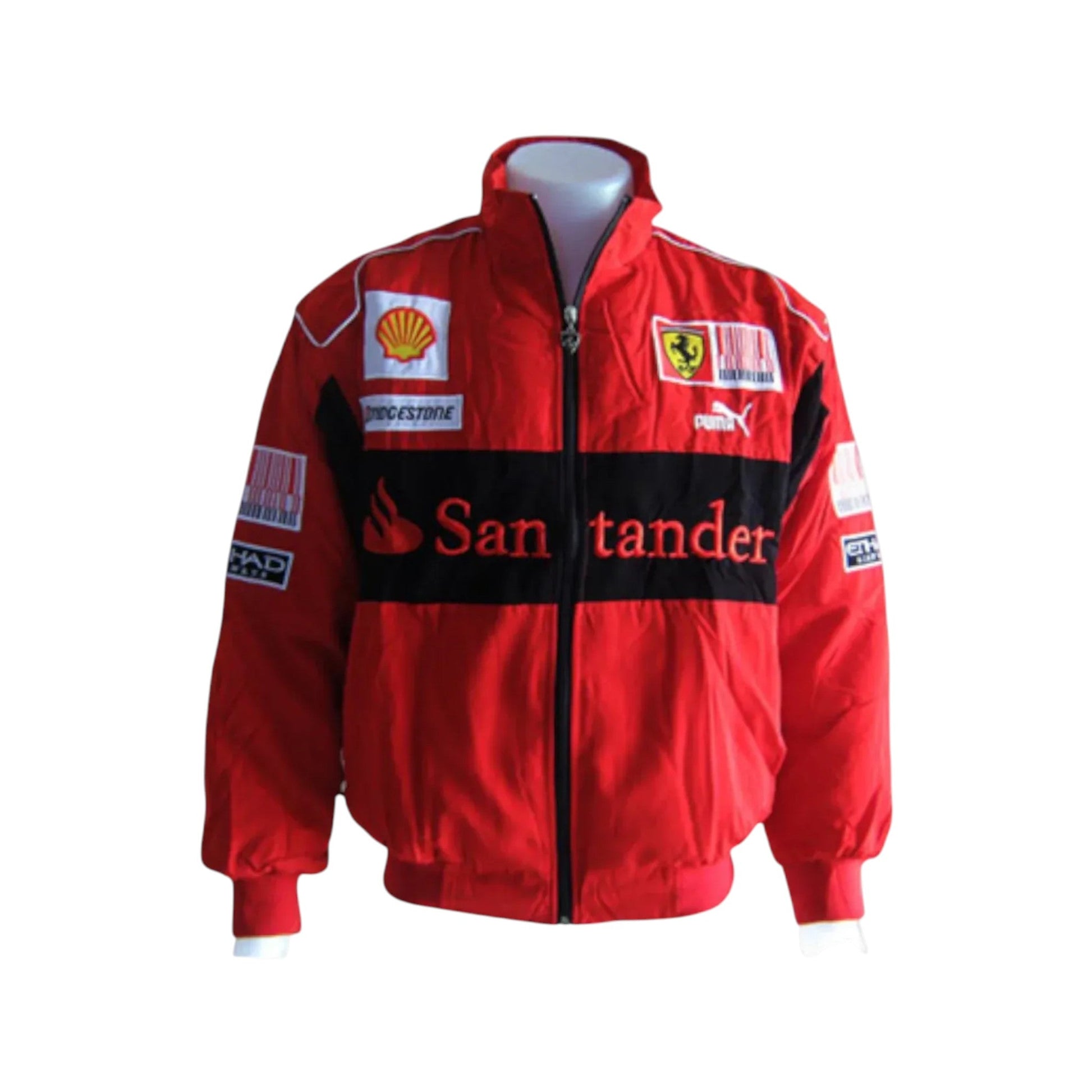 Ferrari Santander F1 Vintage Racing Jacket Red | DASH RACEGEAR