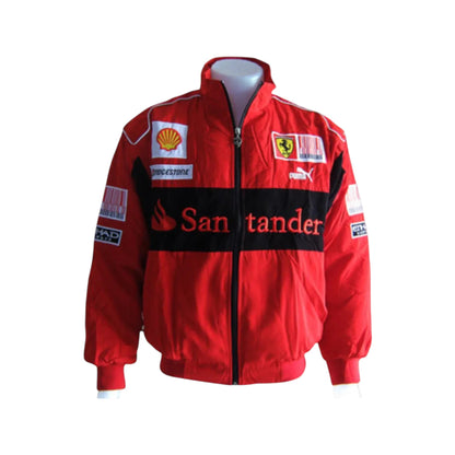 Ferrari Santander F1 Vintage Racing Jacket Red | DASH RACEGEAR