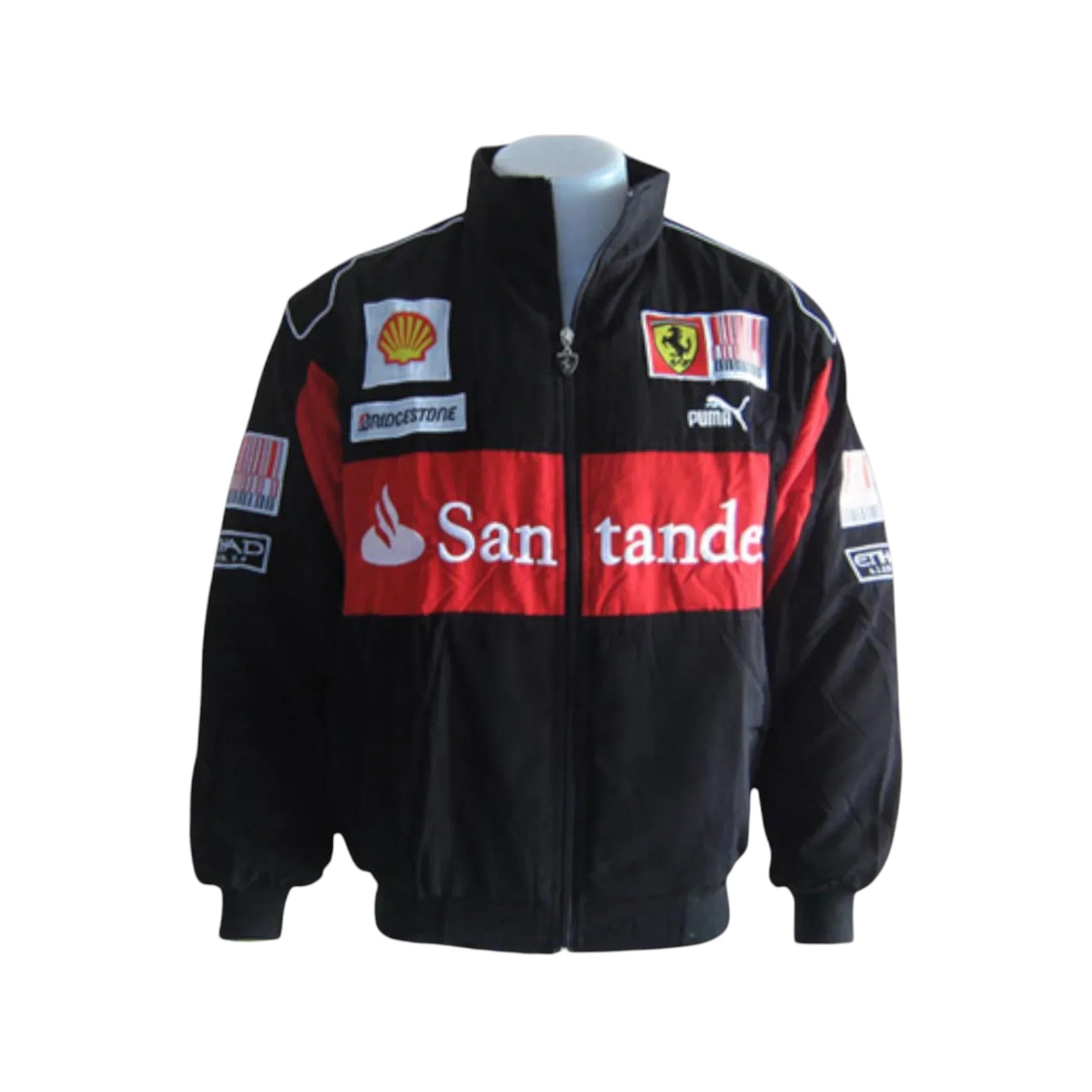 Ferrari Santander F1 Vintage Racing Jacket Black Edition | DASH RACEGEAR