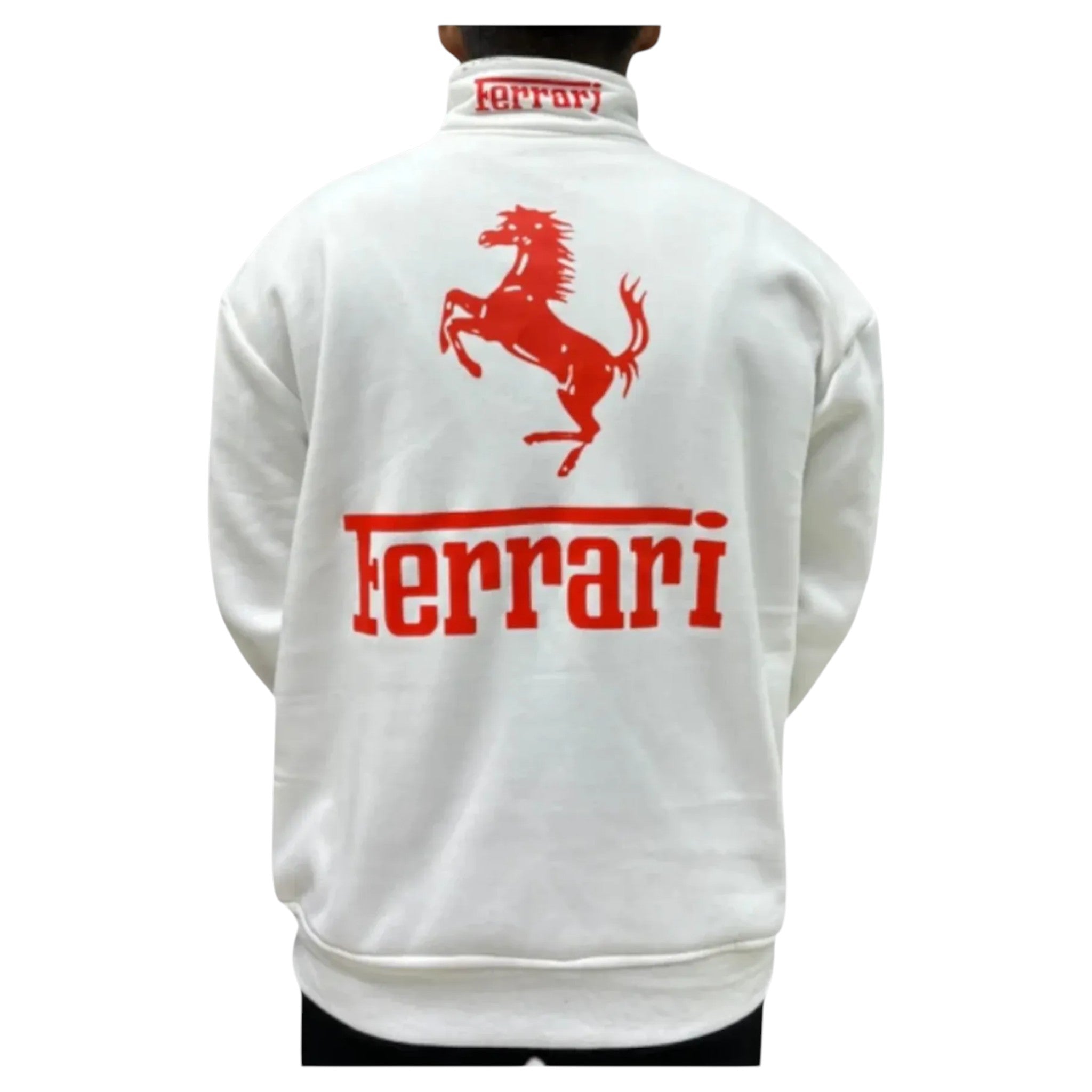 Ferrari F1 Scuderia Vintage Racing Jackets White | DASH RACEGEAR