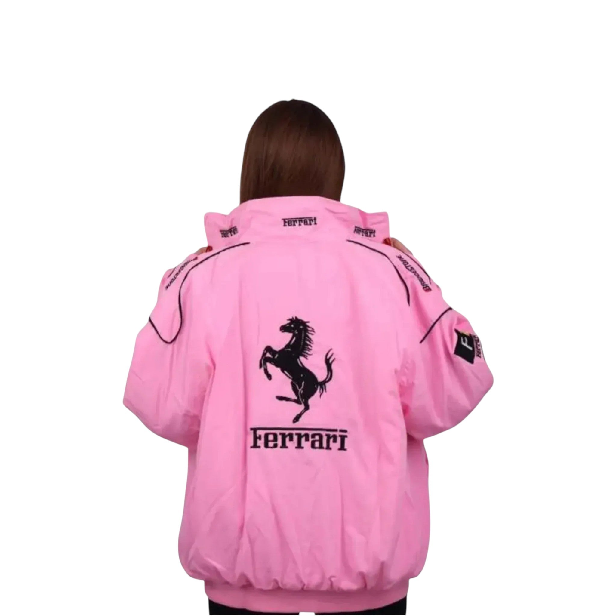 Scuderia Ferrari Pink F1 Vintage Racing Jackets | DASH RACEGEAR