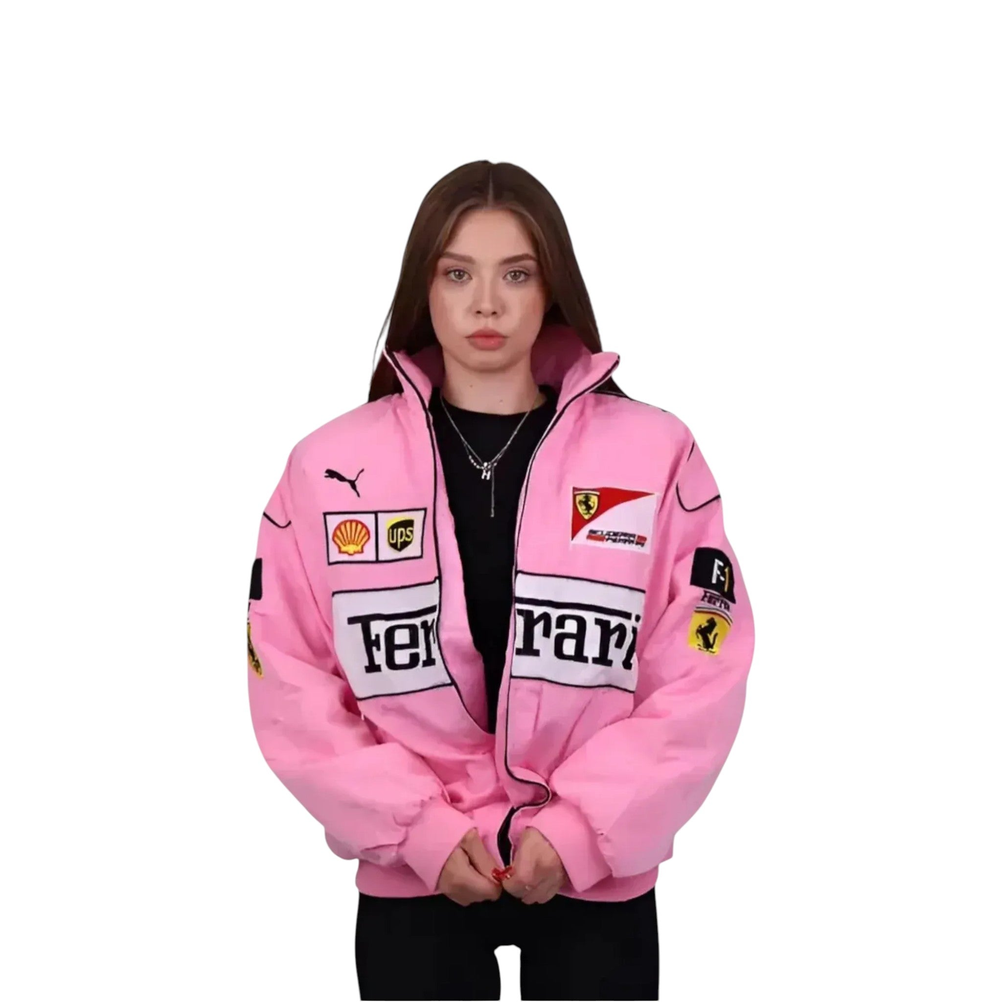 Scuderia Ferrari Pink F1 Vintage Racing Jackets | DASH RACEGEAR