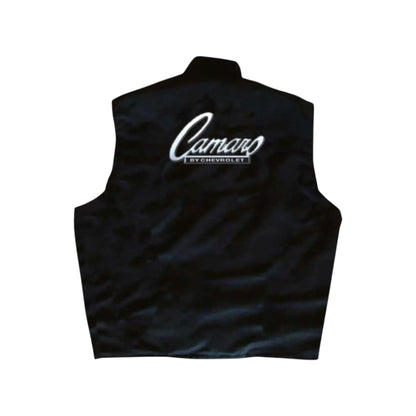 Camaro Black Vintage Racing Vest – Muscle Style | DASH RACEGEAR