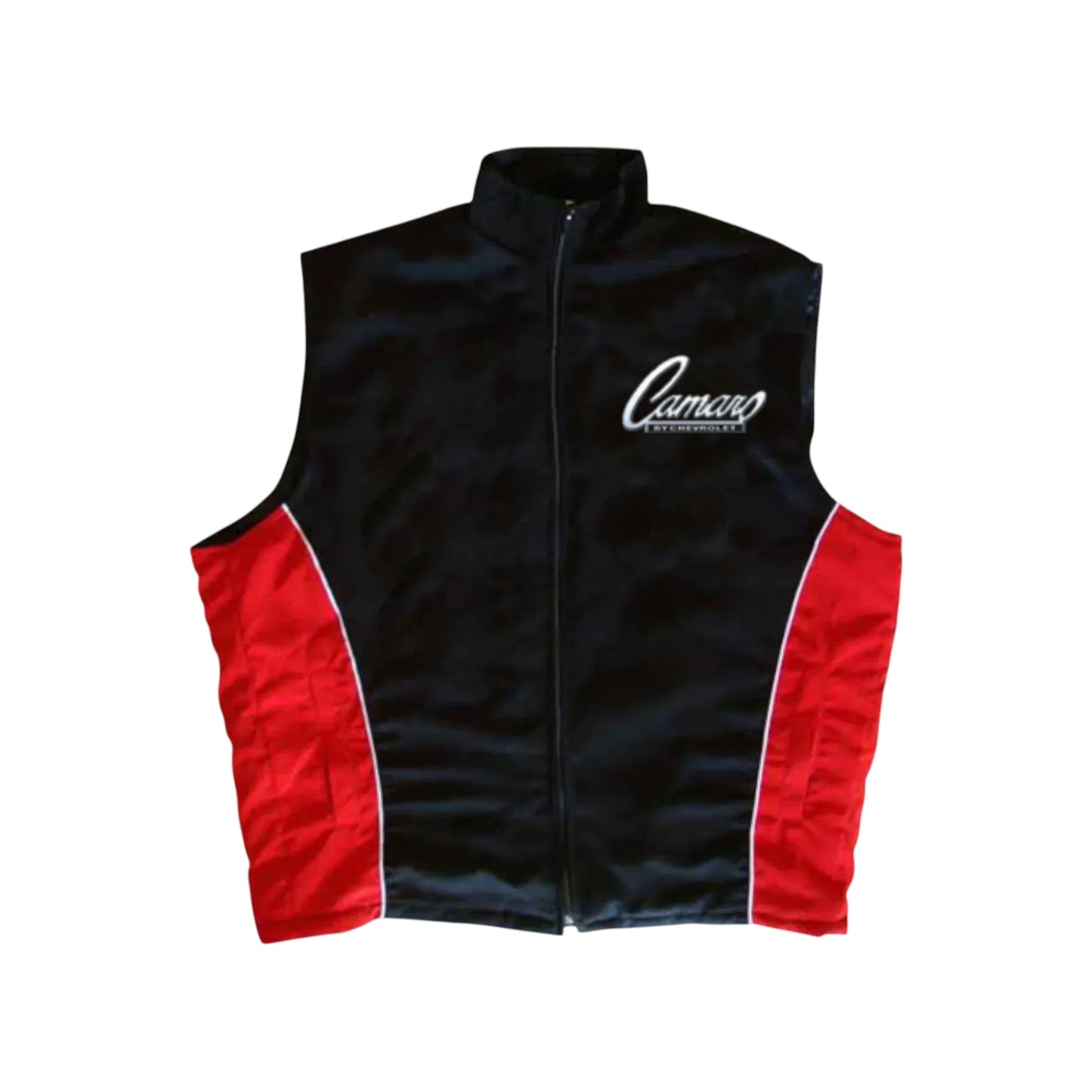 Camaro Black Red Vintage Racing Vest – Muscle Fit | DASH RACEGEAR