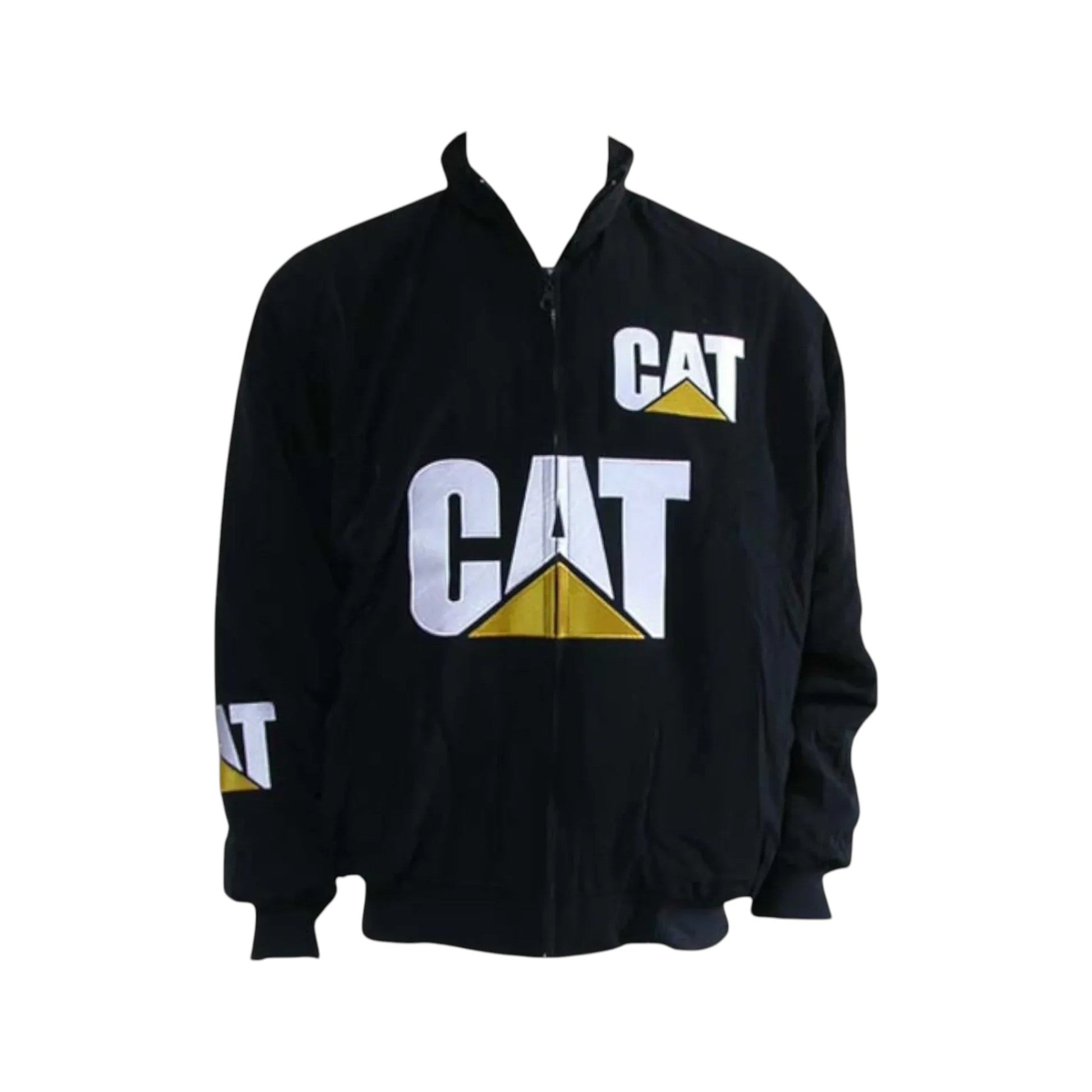 CAT Black Vintage Racing Jacket – Industrial Style | DASH RACEGEAR