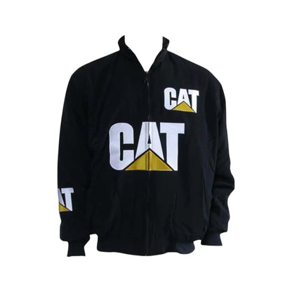 CAT Black Vintage Racing Jacket – Industrial Style | DASH RACEGEAR