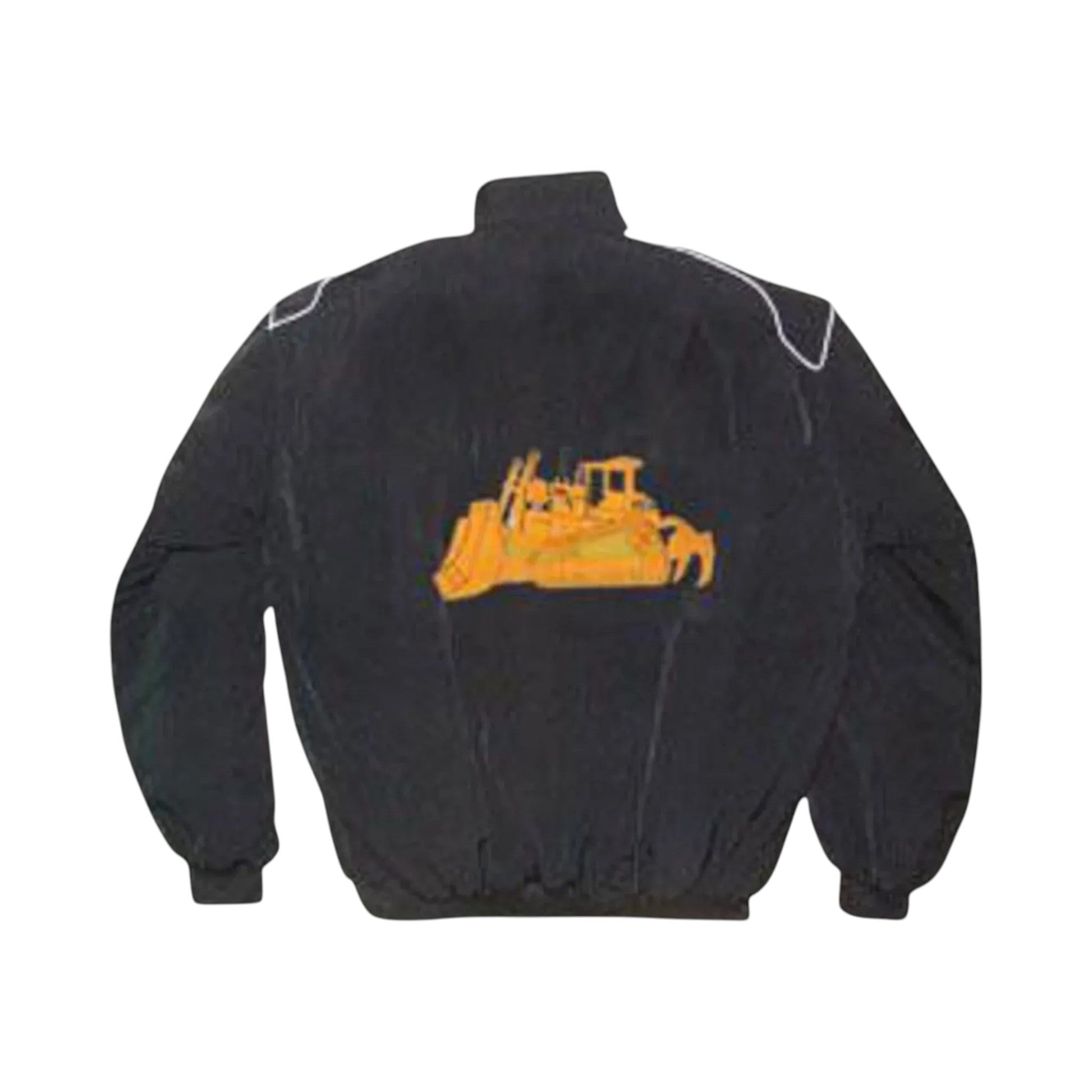 CAT Caterpillar Bulldozer Black Racing Jacket | DASH RACEGEAR