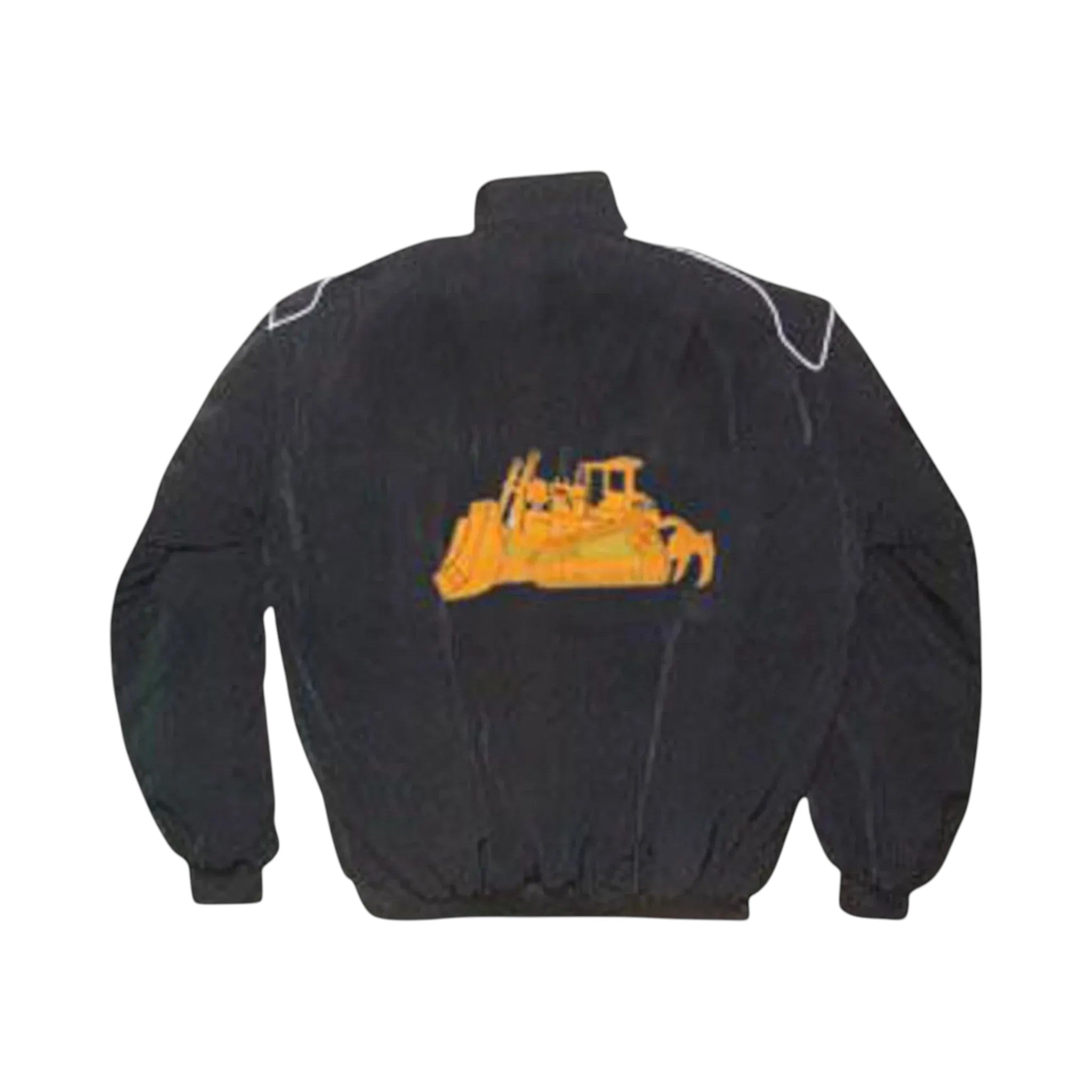 CAT Caterpillar Bulldozer Black Racing Jacket | DASH RACEGEAR