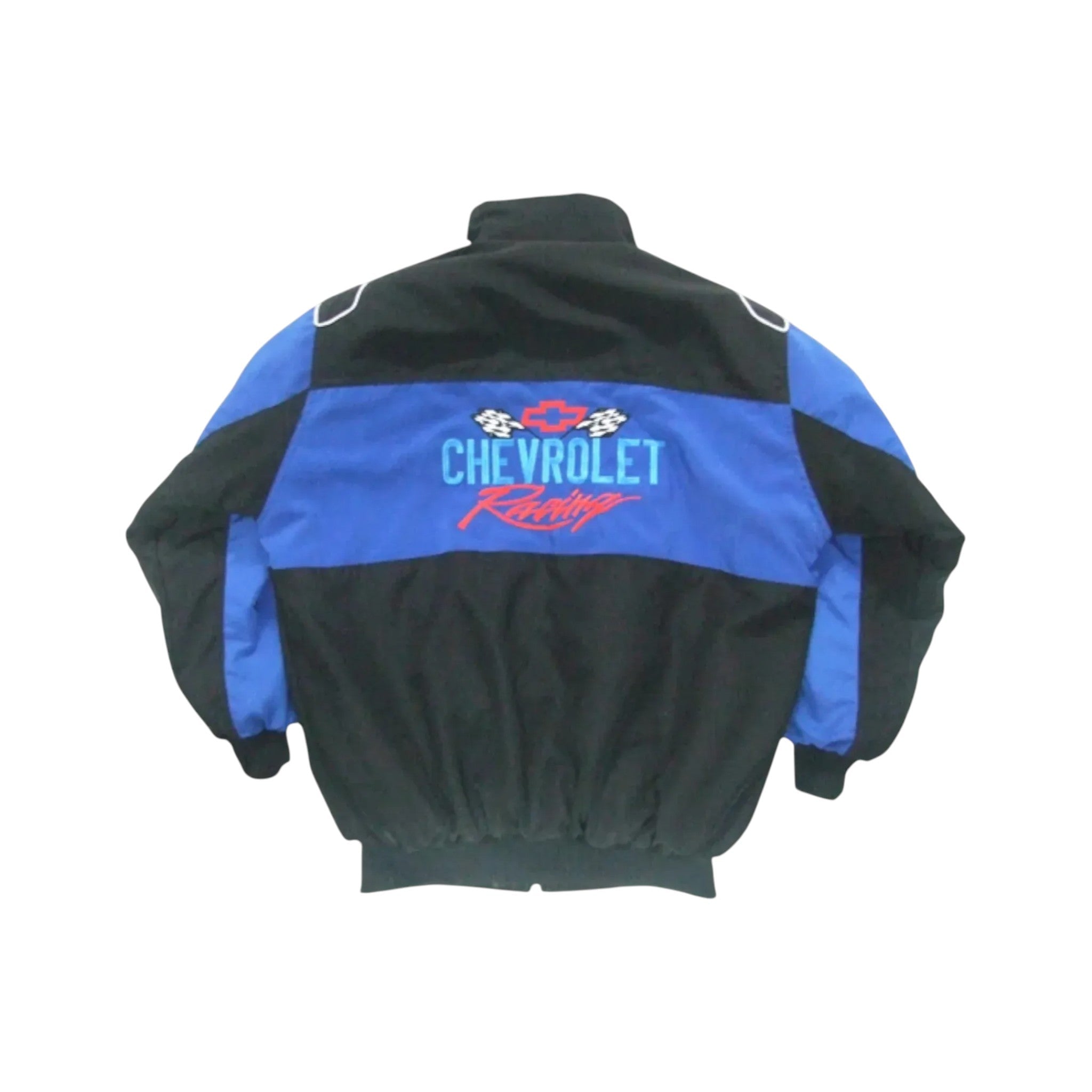 Chevrolet Vintage Racing Jacket Black & Blue Edition | DASH RACEGEAR