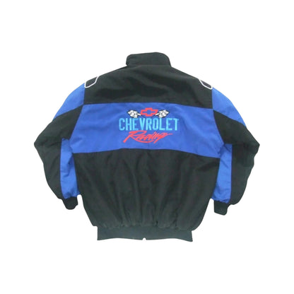 Chevrolet Vintage Racing Jacket Black & Blue Edition | DASH RACEGEAR