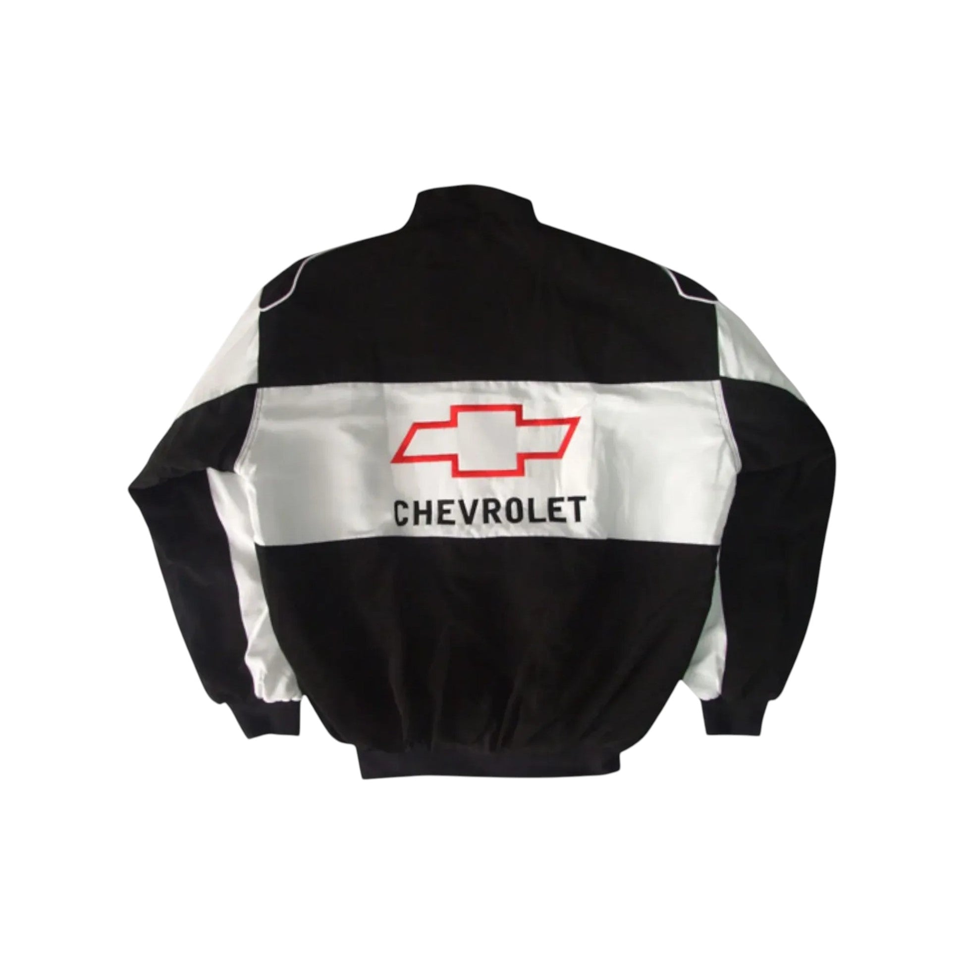 Chevrolet Black & White Vintage Racing Jacket | DASH RACEGEAR