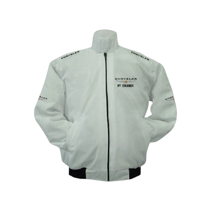 Chrysler PT Cruiser Vintage Racing Jacket White – Retro Motorsport Style | DASH RACEGEAR
