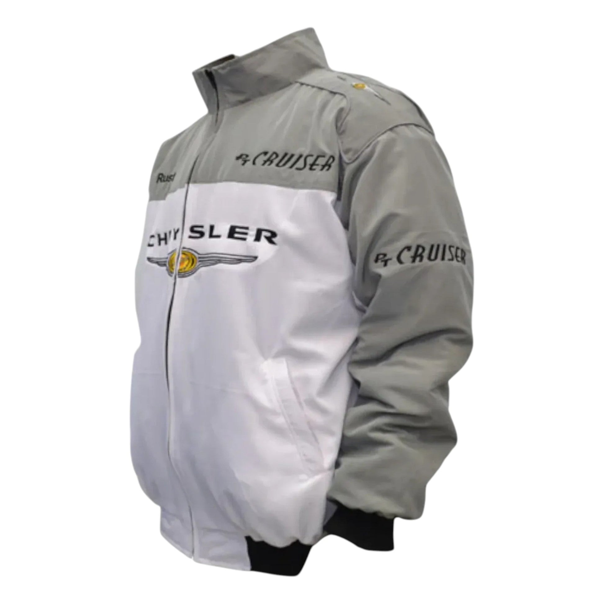 Chrysler PT Cruiser Racing Jacket White Gray | DASH RACEGEAR