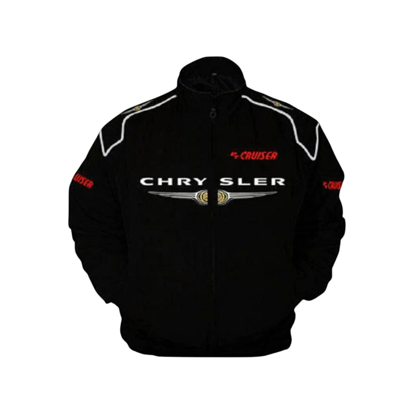 Chrysler PT Cruiser Retro Black Vintage Racing Jacket | DASH RACEGEAR