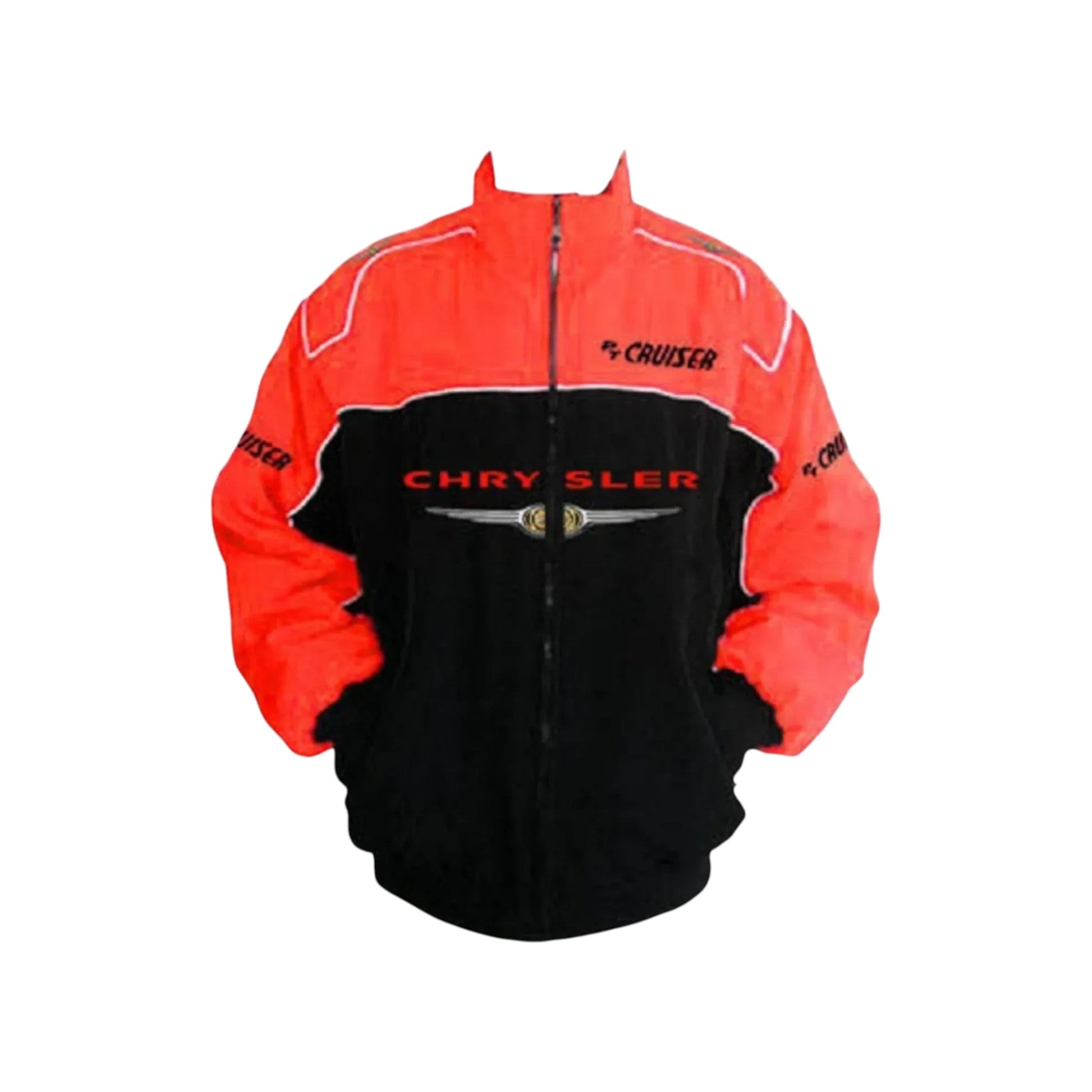 Chrysler PT Cruiser Black Red Retro Racing Jacket | DASH RACEGEAR