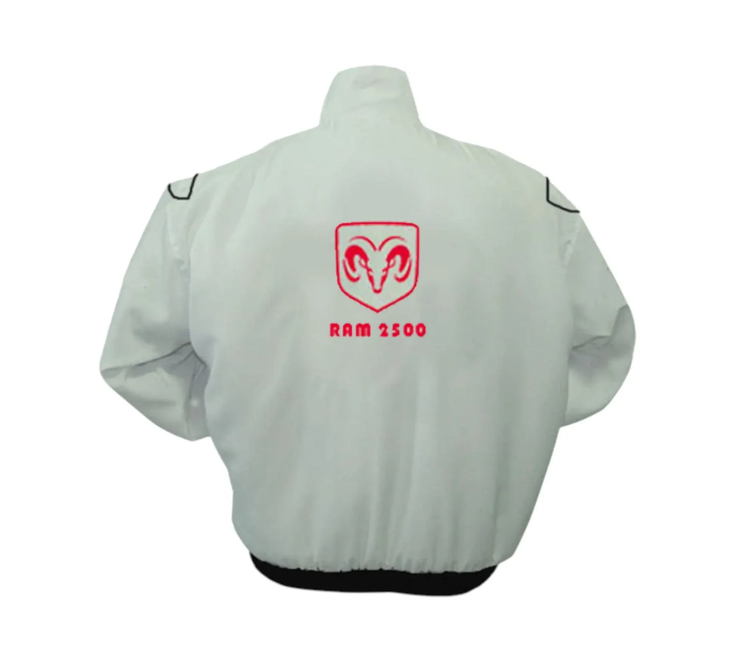 Dodge Ram 2500 White Vintage Racing Jacket HD Edition | DASH RACEGEAR