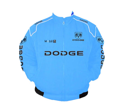 Dodge Mobil1 Racing Vintage Jacket – Light Blue Edition | DASH RACEGEAR