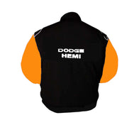 Dodge Hemi Vintage Racing Jacket Orange Black | DASH RACEGEAR