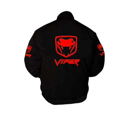 Viper Fangs Vintage Racing Jacket Black Muscle Car Edition | DASH RACEGEAR