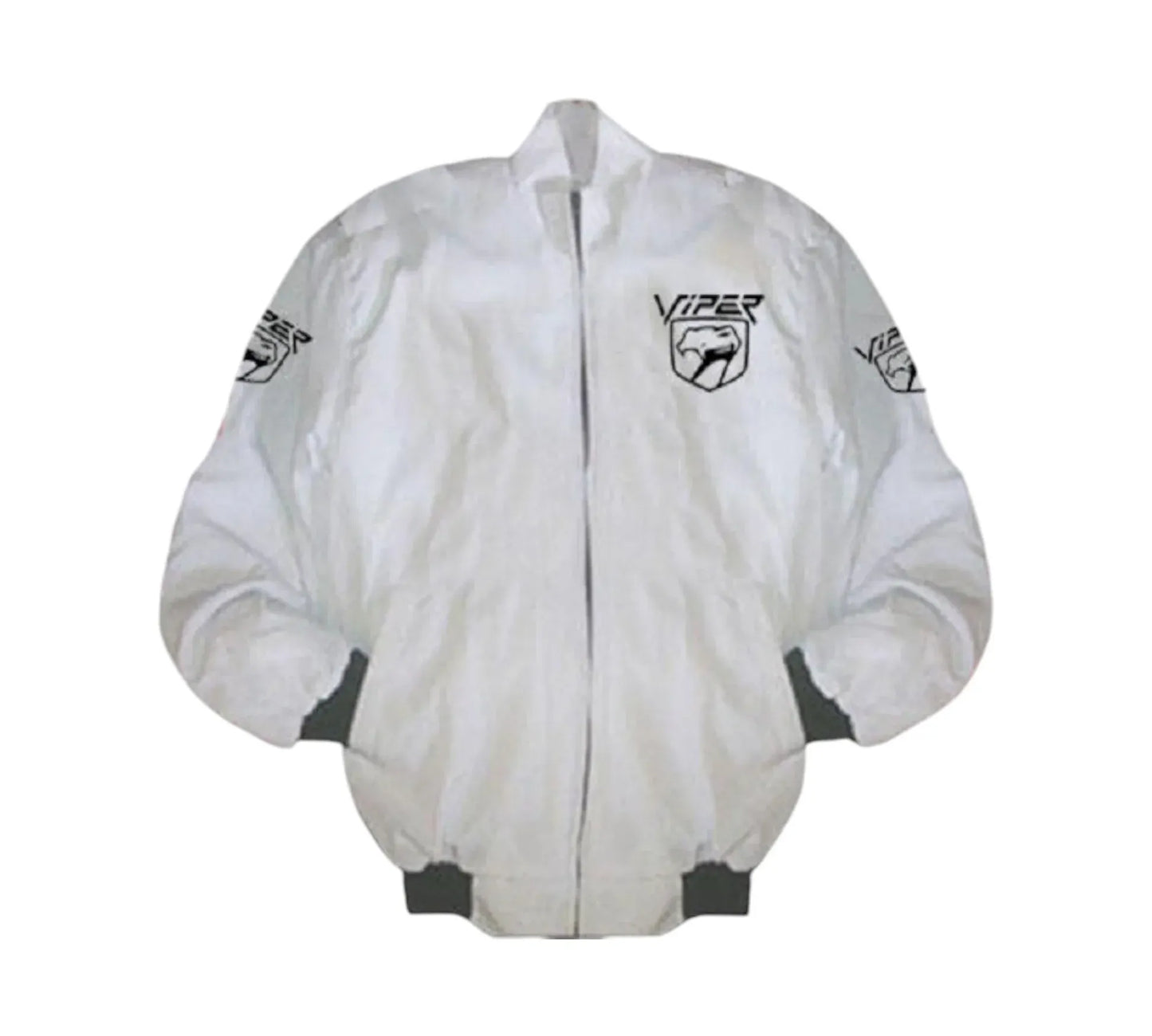 Dodge Viper Vintage Racing Jacket White Muscle Car Edition | DASH RACEGEAR