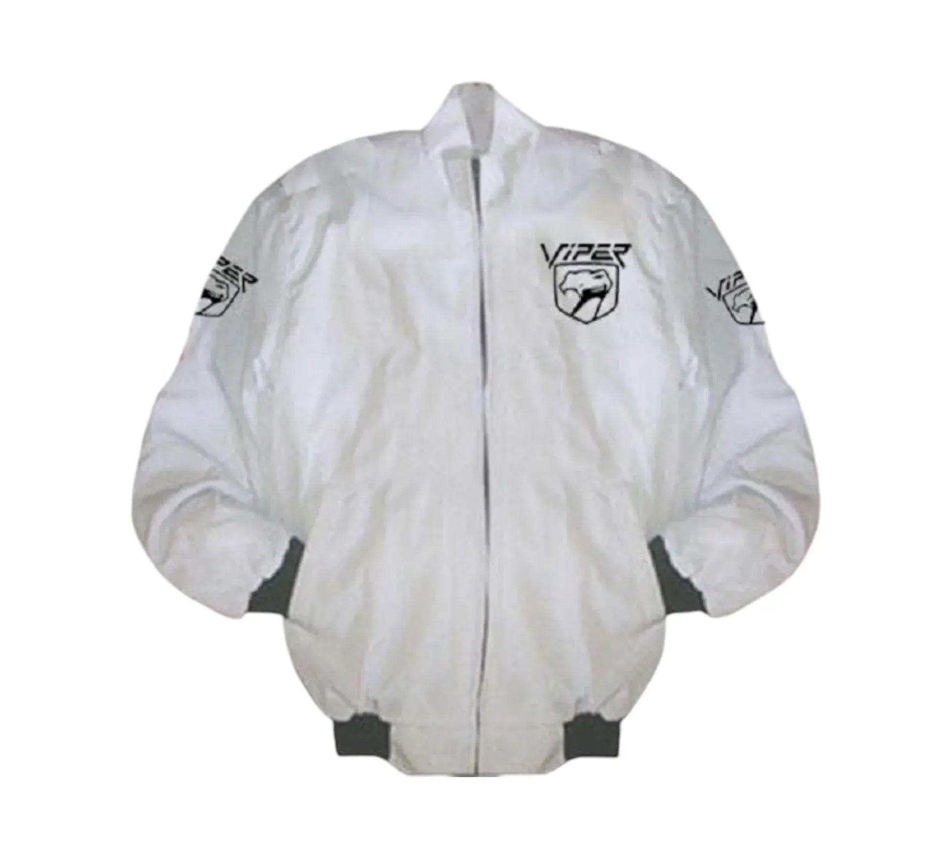Dodge Viper Vintage Racing Jacket White Muscle Car Edition | DASH RACEGEAR
