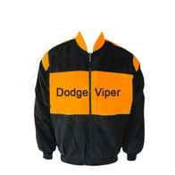 Dodge Viper Vintage Racing Jacket Black Orange Edition | DASH RACEGEAR