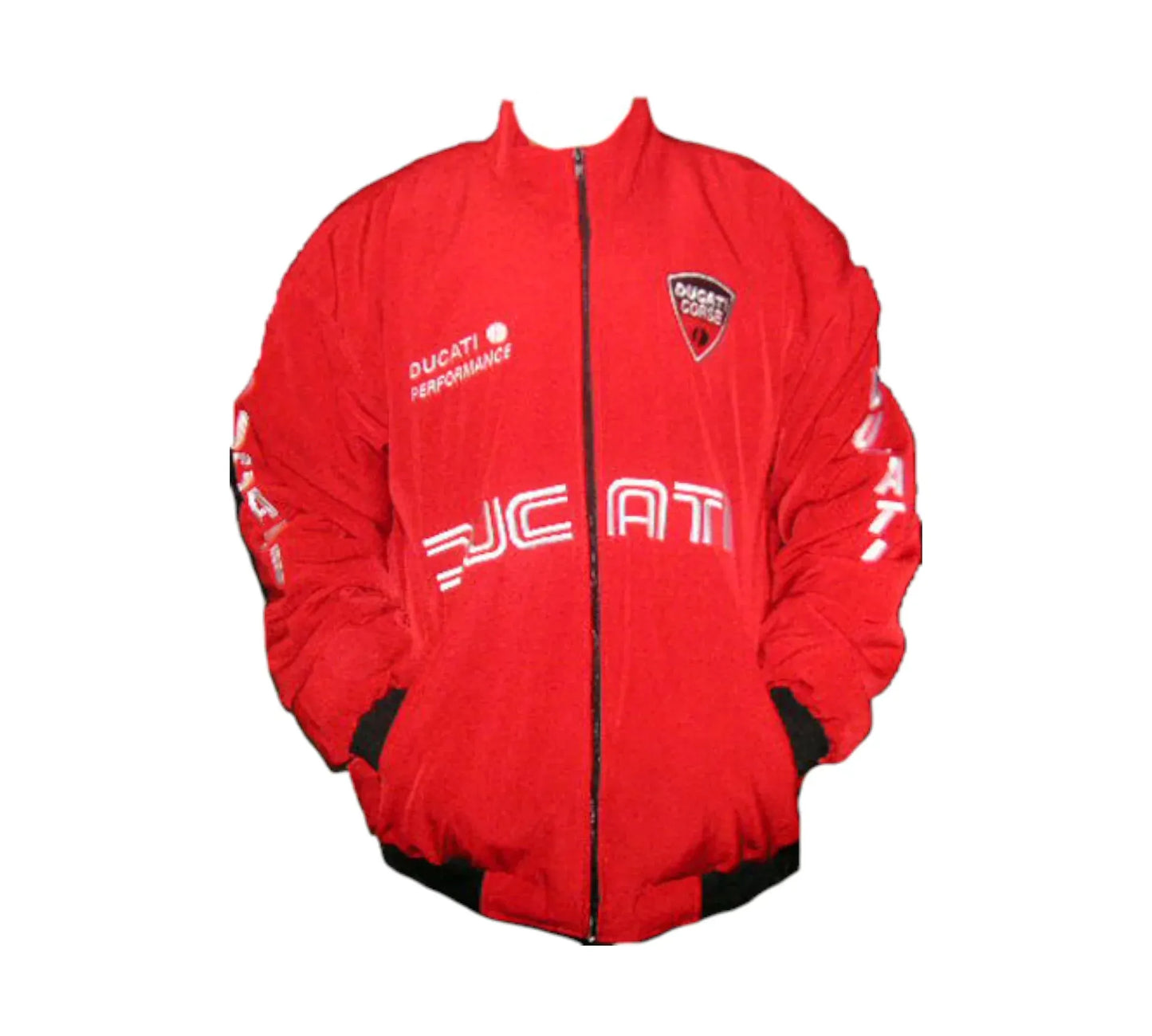Ducati Performance Red Vintage Racing Jacket | DASH RACEGEAR