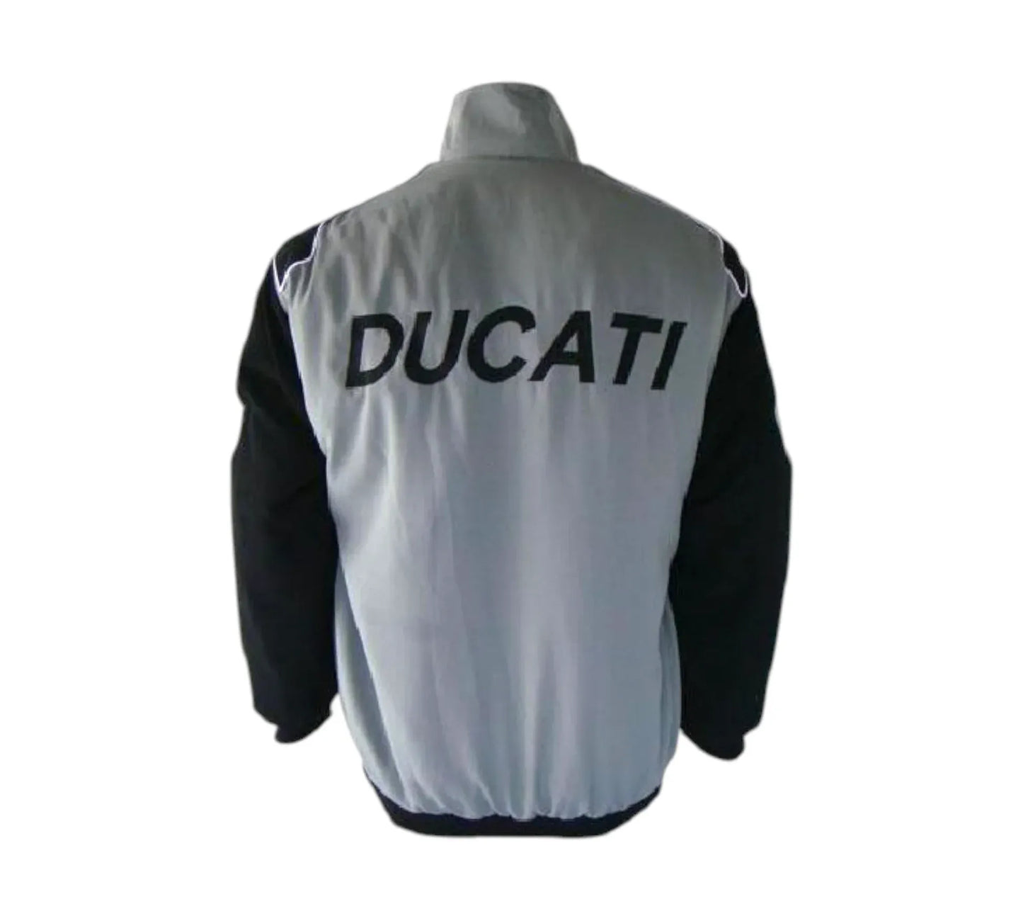 Ducati Corse Black & Light Gray Racing Jacket | DASH RACEGEAR