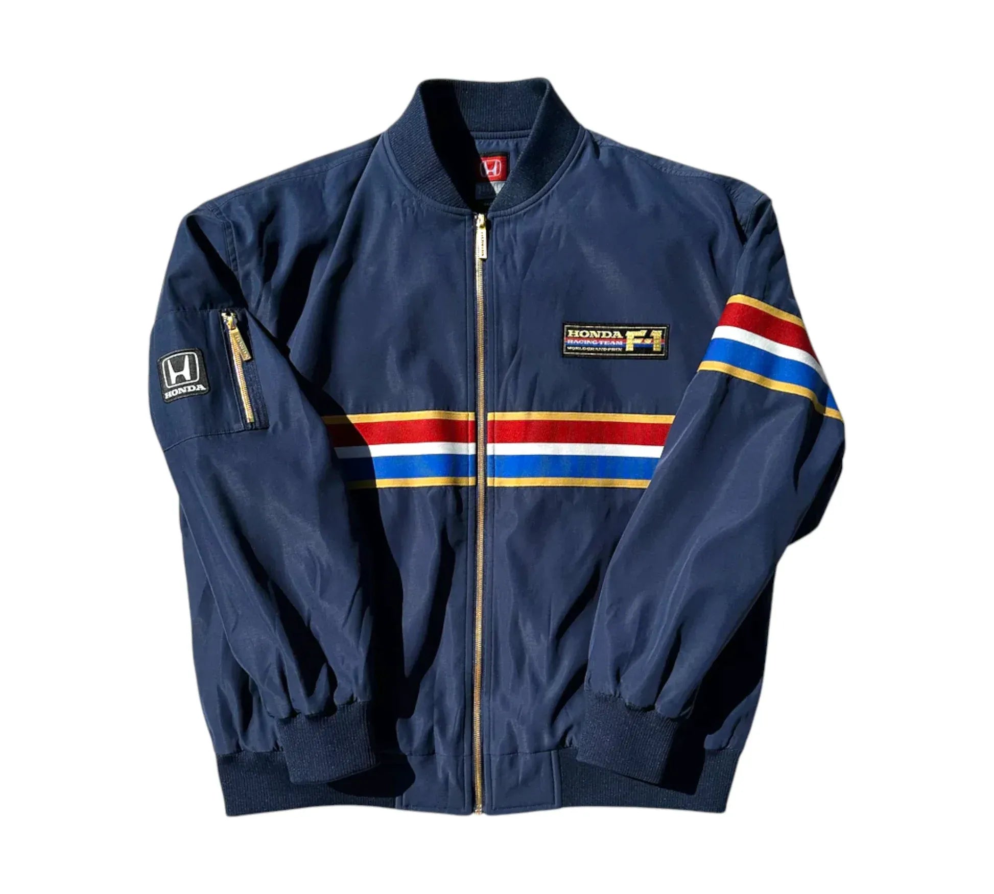 1986 Honda Formula 1 Team Blue Aviator Softshell Jacket | DASH RACEGEAR