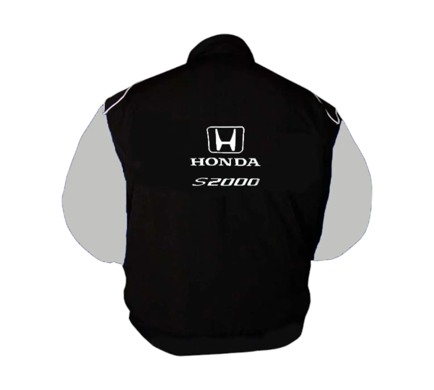 Honda S2000 Vintage Racing Jacket – Black & Light Gray | DASH RACEGEAR