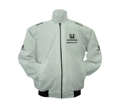 Honda S2000 Retro Racing Jacket – Vintage White | DASH RACEGEAR
