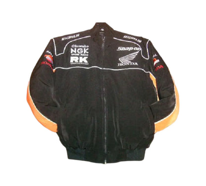 Honda Repsol Snap-On Moto Racing Jacket – Black & Orange | DASH RACEGEAR