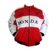 Honda Vintage Racing Jacket – Red & White Motorsport Edition | DASH RACEGEAR