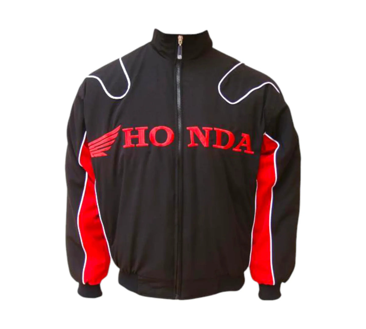 Honda Vintage Racing Jacket – Black & Red Motorsport Edition | DASH RACEGEAR