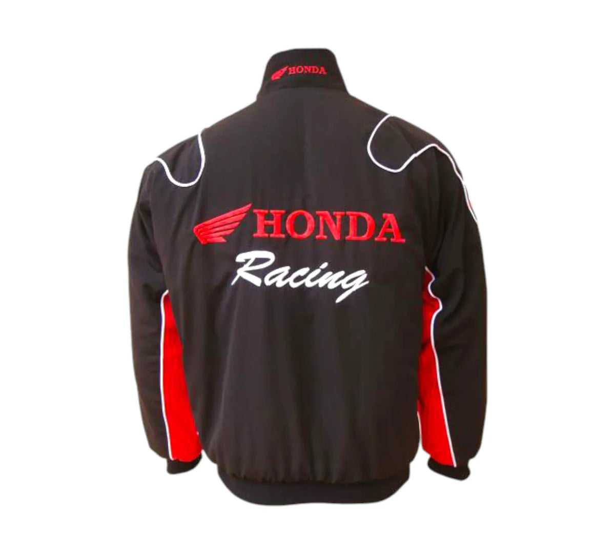 Honda Vintage Racing Jacket – Black & Red Motorsport Edition | DASH RACEGEAR