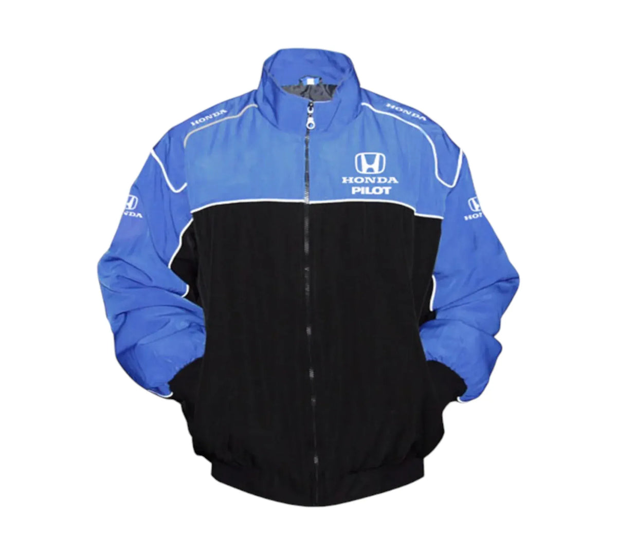 Honda Pilot Vintage Racing Jacket – Blue & Black Motorsport Edition | DASH RACEGEAR