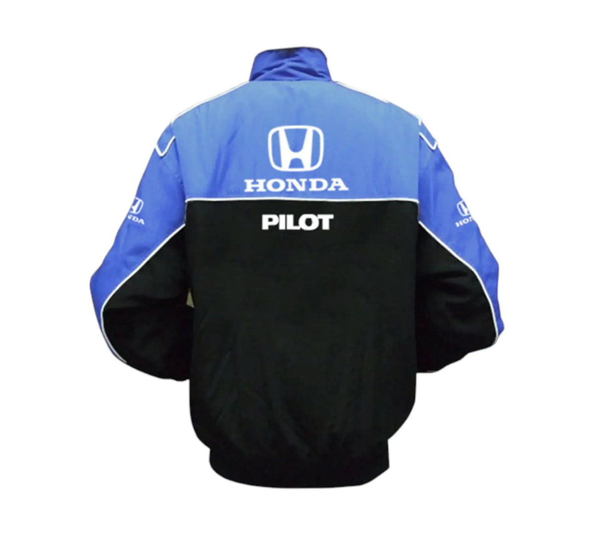 Honda Pilot Vintage Racing Jacket – Blue & Black Motorsport Edition | DASH RACEGEAR