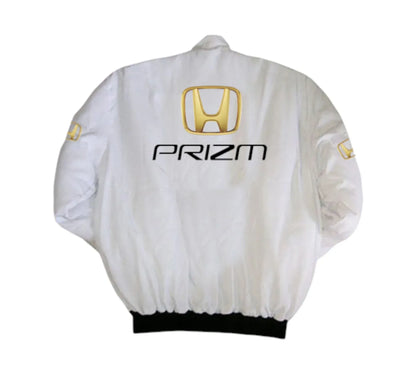 Honda Prizm Vintage Racing Jacket – White Motorsport Edition | DASH RACEGEAR