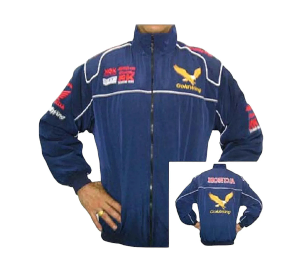 Honda Goldwing Vintage Racing Jacket – Blue Motorsport Edition | DASH RACEGEAR