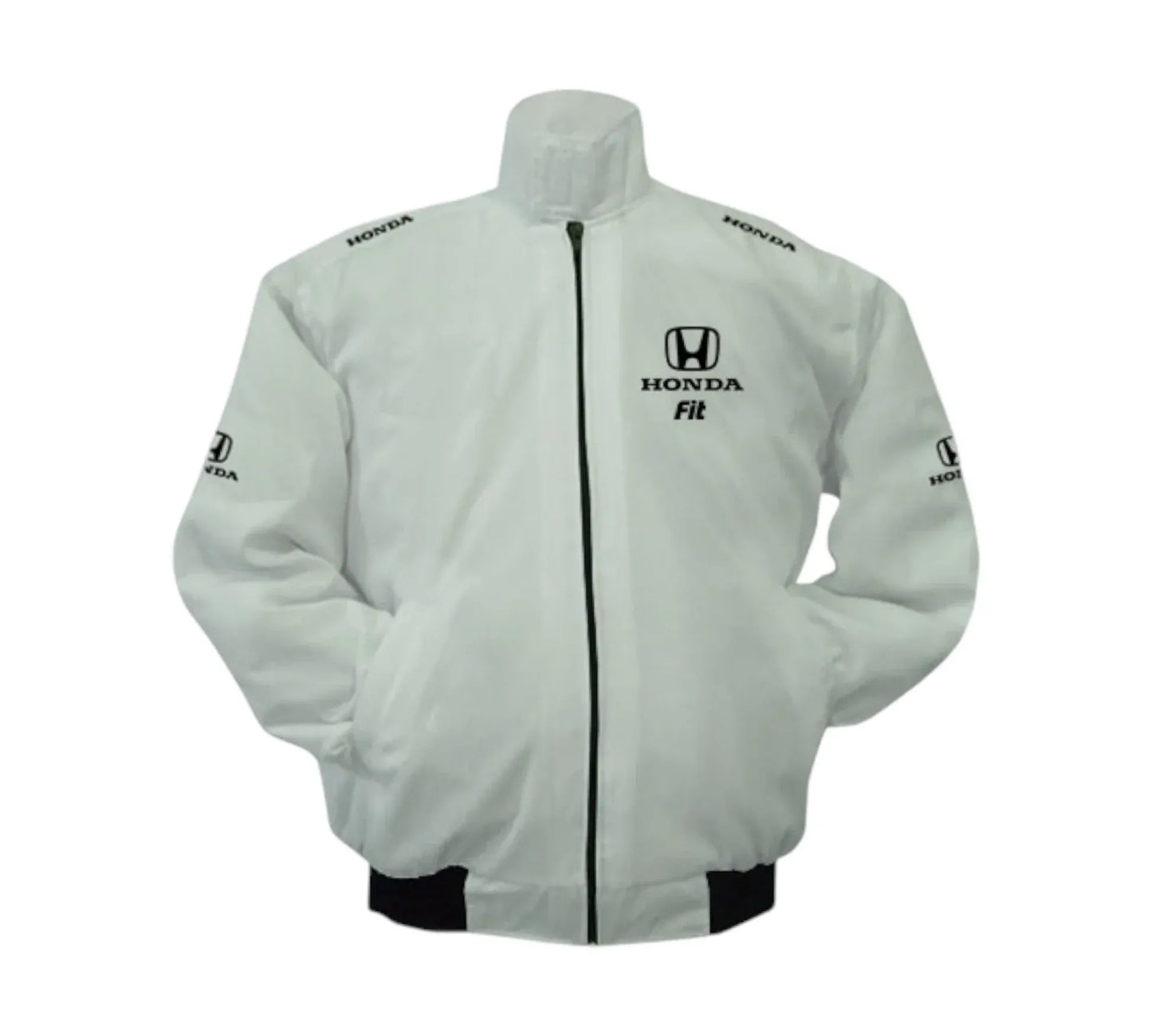 Honda Fit Vintage Racing Jacket – White Motorsport Edition | DASH RACEGEAR