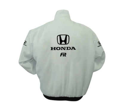 Honda Fit Vintage Racing Jacket – White Motorsport Edition | DASH RACEGEAR
