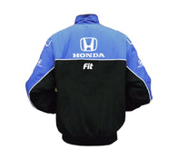 Honda Fit Vintage Racing Jacket – Blue & Black Performance Edition | DASH RACEGEAR