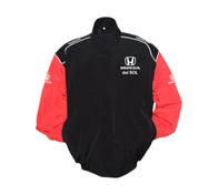 Honda del Sol Racing Vintage Jacket – Black & Red Performance Edition | DASH RACEGEAR