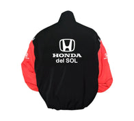 Honda del Sol Racing Vintage Jacket – Black & Red Performance Edition | DASH RACEGEAR
