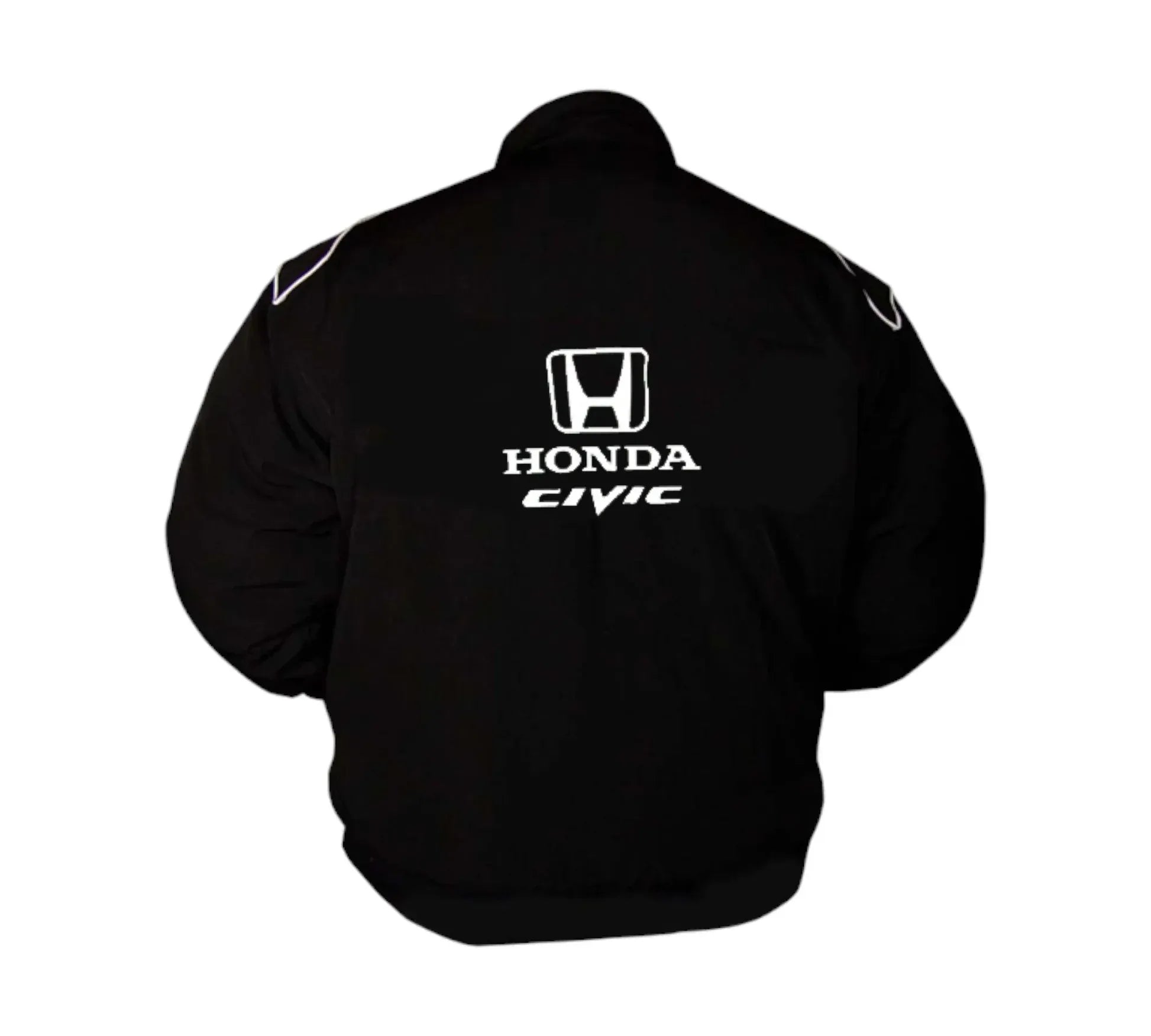 Honda Civic Vintage Racing Jacket – Black Edition | DASH RACEGEAR