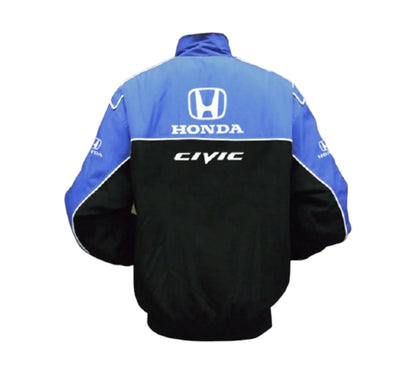 Honda Civic Racing Jacket Blue & Black Vintage | DASH RACEGEAR