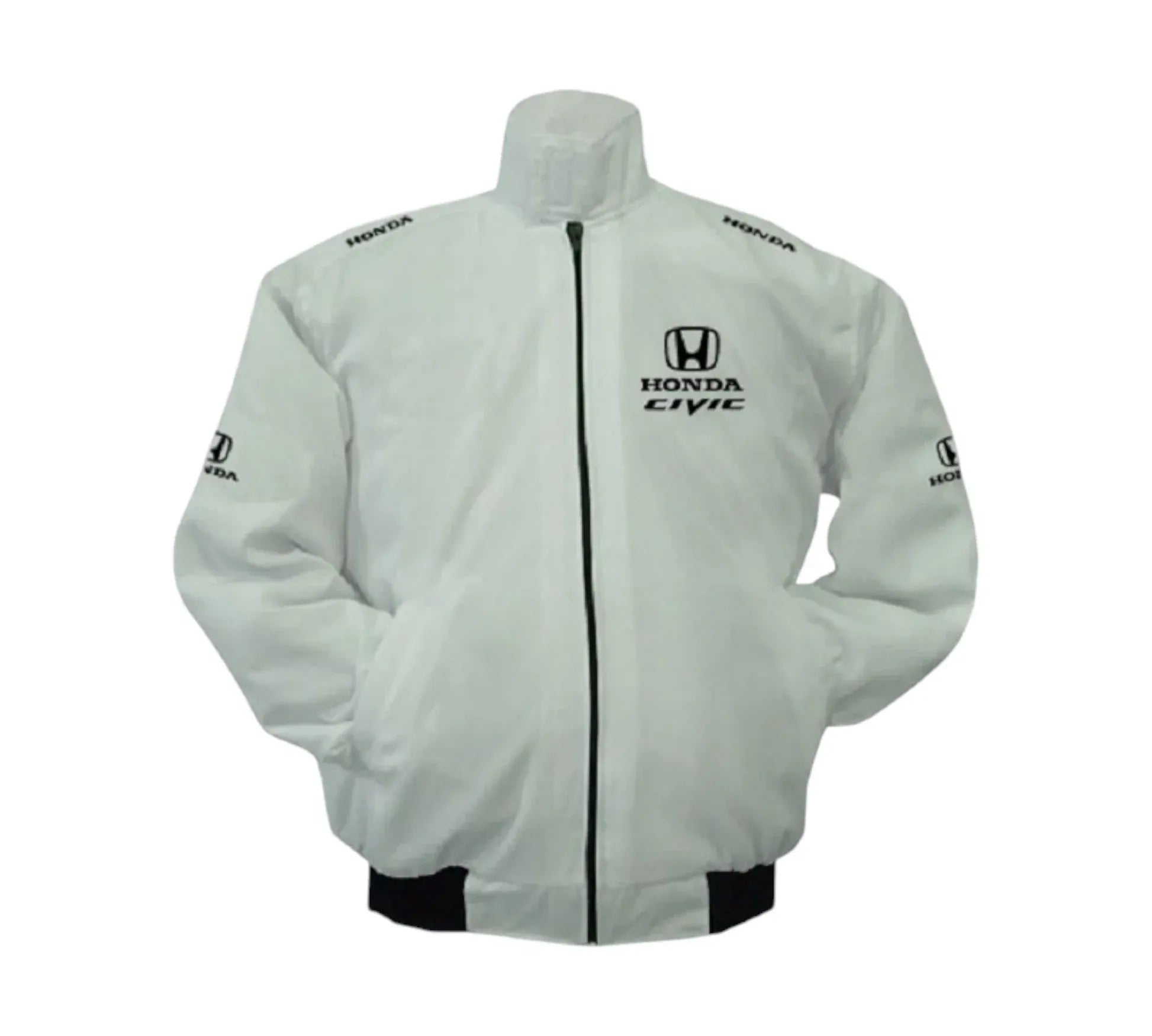 Honda Civic Racing Jacket White Vintage | DASH RACEGEAR